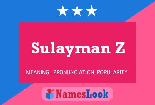 Sulayman Z Naam Poster