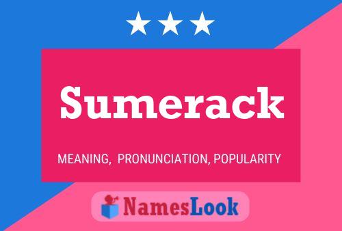 Sumerack Naam Poster