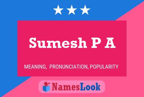 Sumesh P A Naam Poster