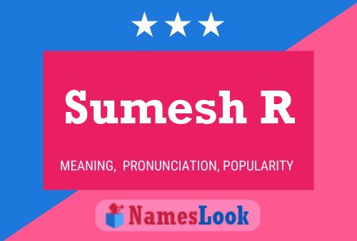 Sumesh R Naam Poster