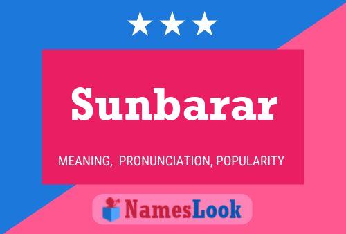 Sunbarar Naam Poster