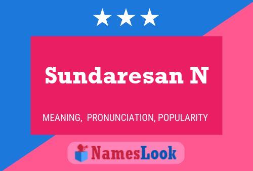 Sundaresan N Naam Poster