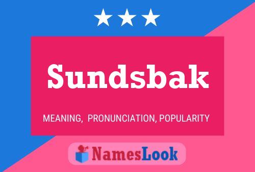 Sundsbak Naam Poster