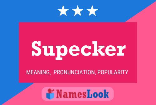 Supecker Naam Poster