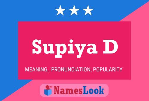 Supiya D Naam Poster