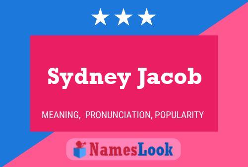 Sydney Jacob Naam Poster