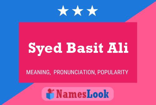 Syed Basit Ali Naam Poster