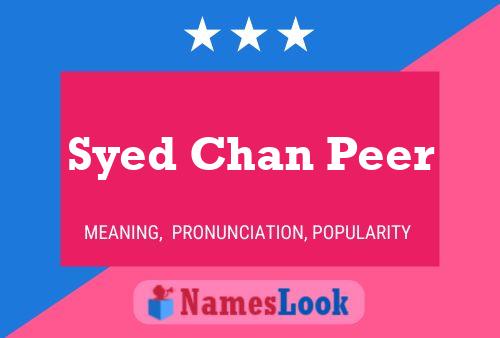 Syed Chan Peer Naam Poster