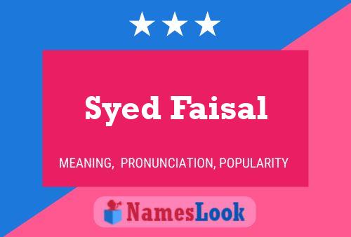 Syed Faisal Naam Poster