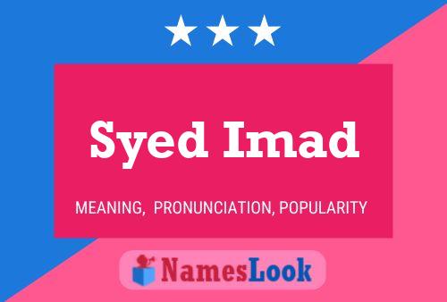 Syed Imad Naam Poster