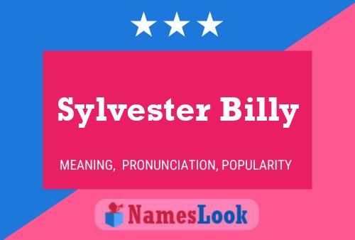 Sylvester Billy Naam Poster