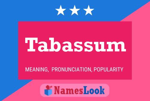 Tabassum Naam Poster