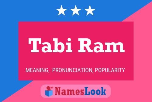 Tabi Ram Naam Poster