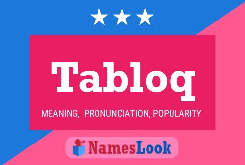 Tabloq Naam Poster