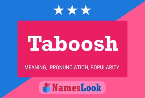 Taboosh Naam Poster