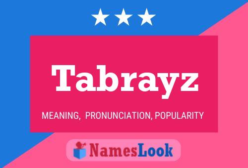 Tabrayz Naam Poster