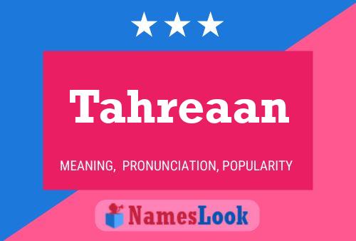 Tahreaan Naam Poster