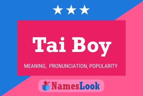 Tai Boy Naam Poster