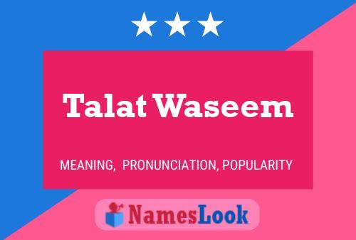 Talat Waseem Naam Poster