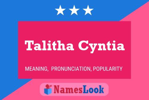 Talitha Cyntia Naam Poster