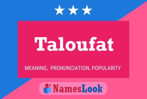 Taloufat Naam Poster