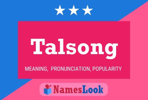 Talsong Naam Poster