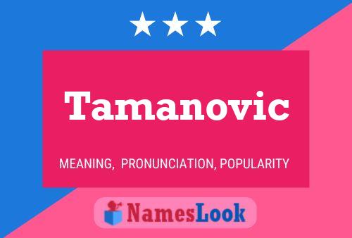 Tamanovic Naam Poster