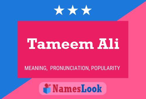 Tameem Ali Naam Poster