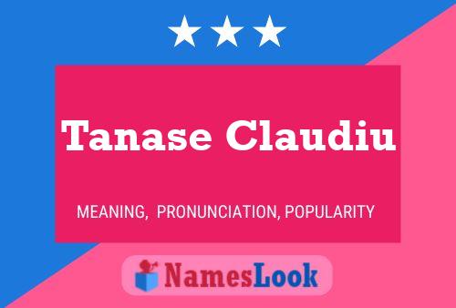 Tanase Claudiu Naam Poster