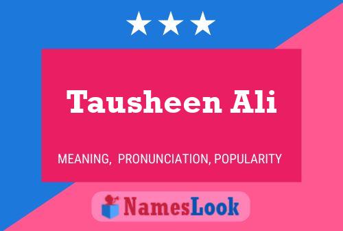 Tausheen Ali Naam Poster