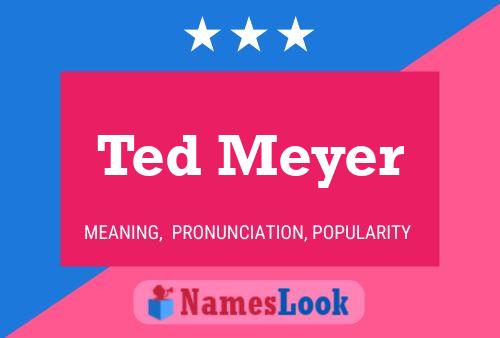 Ted Meyer Naam Poster