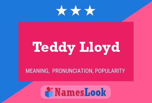 Teddy Lloyd Naam Poster