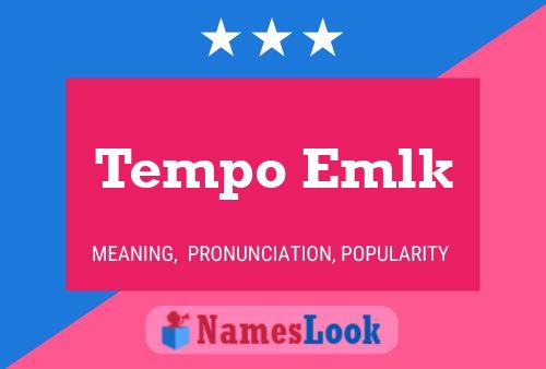 Tempo Emlk Naam Poster