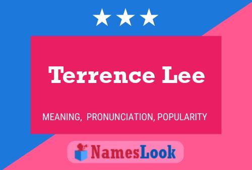 Terrence Lee Naam Poster