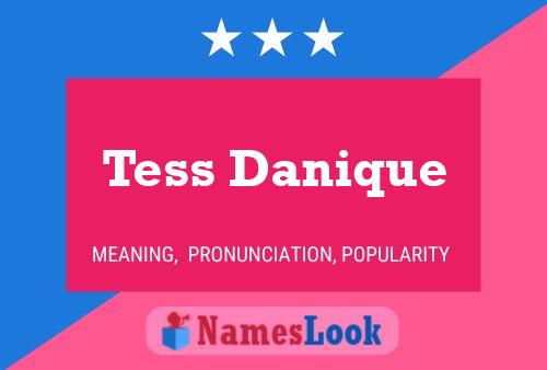 Tess Danique Naam Poster