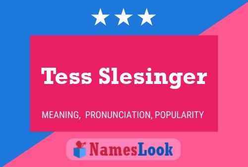 Tess Slesinger Naam Poster