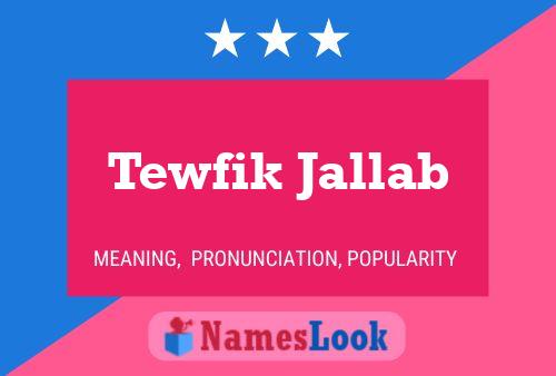 Tewfik Jallab Naam Poster