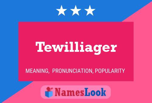 Tewilliager Naam Poster