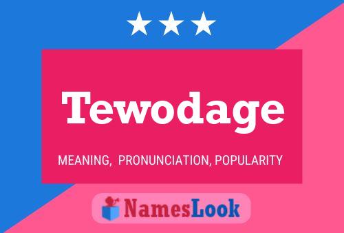 Tewodage Naam Poster