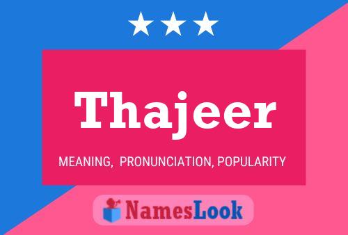 Thajeer Naam Poster