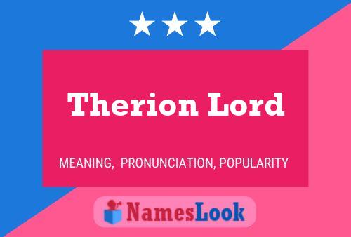 Therion Lord Naam Poster