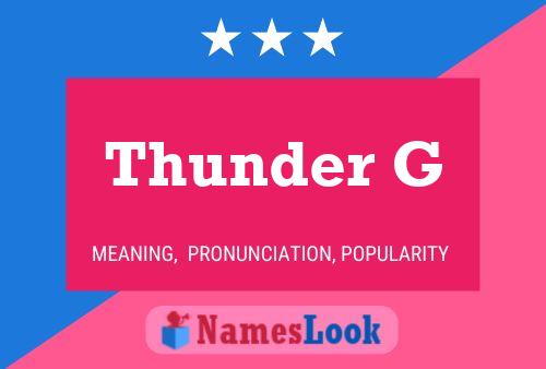 Thunder G Naam Poster