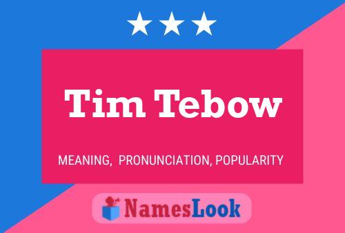 Tim Tebow Naam Poster