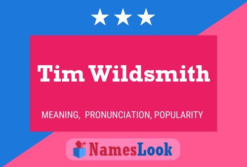 Tim Wildsmith Naam Poster