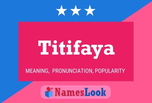 Titifaya Naam Poster