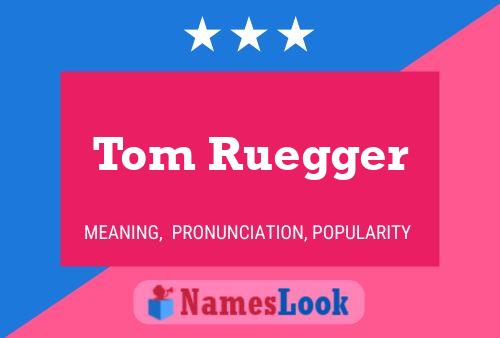 Tom Ruegger Naam Poster