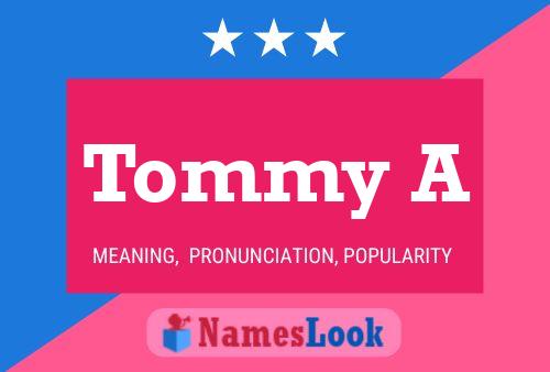 Tommy A Naam Poster