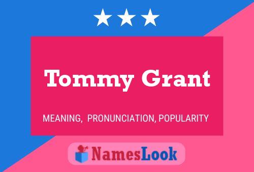 Tommy Grant Naam Poster