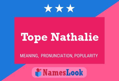 Tope Nathalie Naam Poster