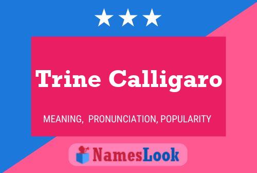 Trine Calligaro Naam Poster